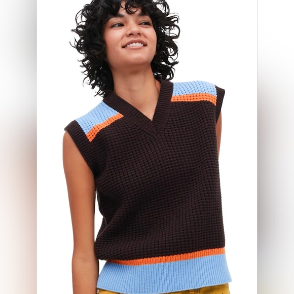 Marni - Popcorn Knitted V Neck Vest - Size M - Picture 1 of 7